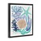 Stupell Industries Aquatic Coastal Currents Floater Framed Canvas Wall Art Design by Veronique Charron